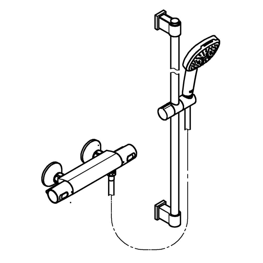 GROHE 34855003 - Termostatická sprchová baterie PRECISION TREND 150 mm chrom