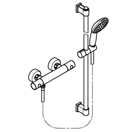 GROHE 34857000 - Termostatická sprchová baterie PRECISION GET 12” lesklý chrom