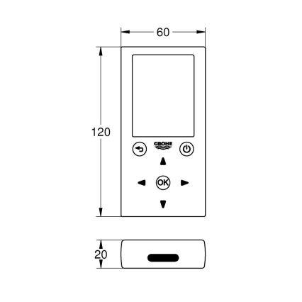 GROHE 36407001 - Dálkové ovládání lesklý chrom