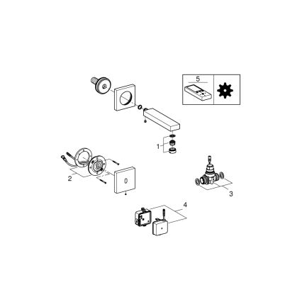 GROHE 36442000 - Infra elektronická baterie EUROCUBE E lesklý chrom