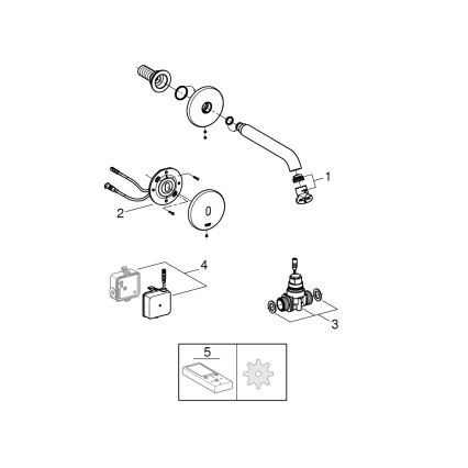 GROHE 36447000 - Infra elektronická baterie ESSENCE E 182 mm lesklý chrom