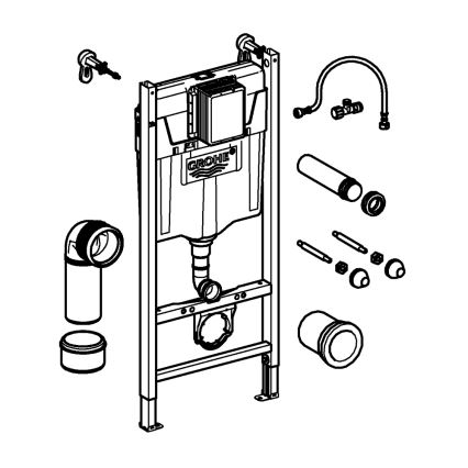 GROHE 36497000 - Modul pro WC SOLIDO 1,13 m bílá