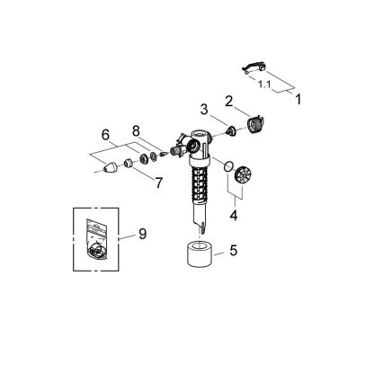 GROHE 37095000 - Napouštěcí ventil 38” lesklý chrom