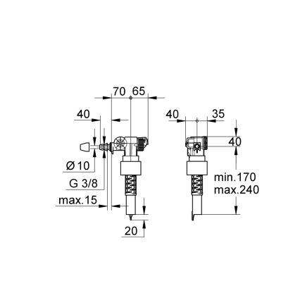 GROHE 37095000 - Napouštěcí ventil 38” lesklý chrom