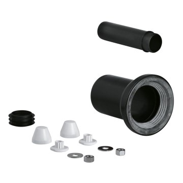 GROHE 37311K00 - Přívodná a odvodná souprava pro WC 150 mm černá