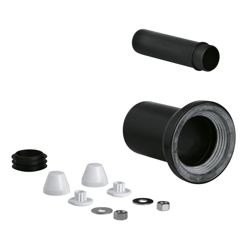 GROHE 37311K00 - Přívodná a odvodná souprava pro WC 150 mm černá