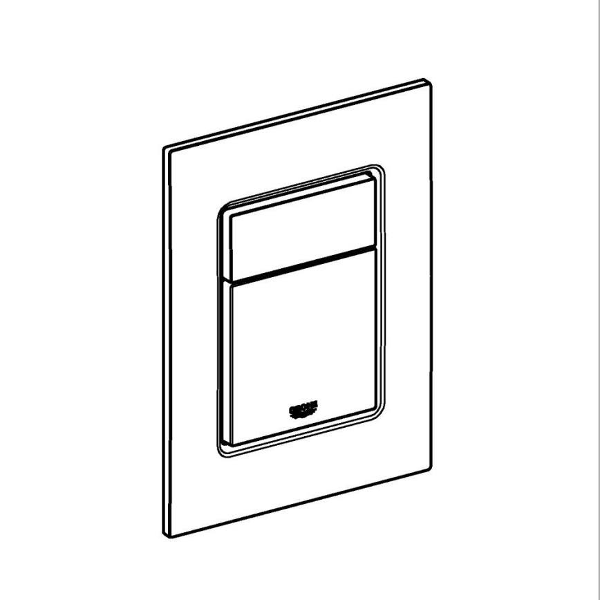 GROHE 37535SH0 - Splachovací tlačítko SKATE COSMOPOLITAN S 130 × 172 mm bílá