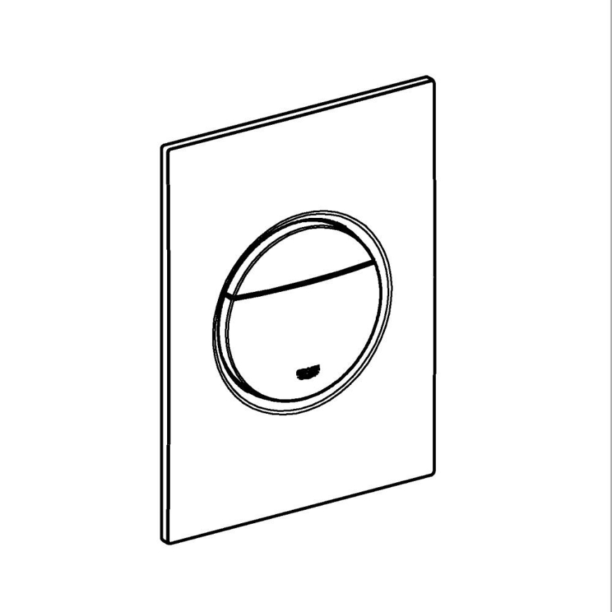 GROHE 37601AL0 - Splachovací tlačítko NOVA COSMOPOLITAN S 130 × 172 mm grafit
