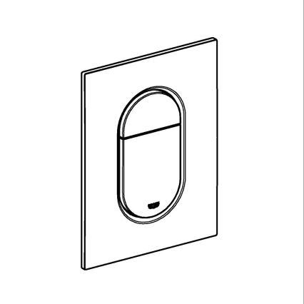 GROHE 37624GL0 - Ovládací tlačítko ARENA COSMOPOLITAN S 130 × 172 mm zlatá