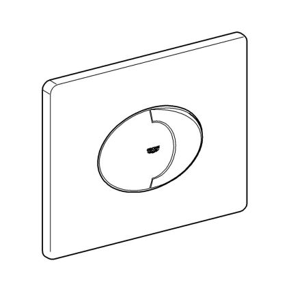 GROHE 38506000 - Splachovací tlačítko SKATE AIR 156 × 197 mm lesklý chrom