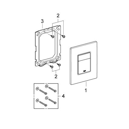 GROHE 38732GL0 - Splachovací tlačítko SKATE COSMOPOLITAN 156 × 197 mm zlatá