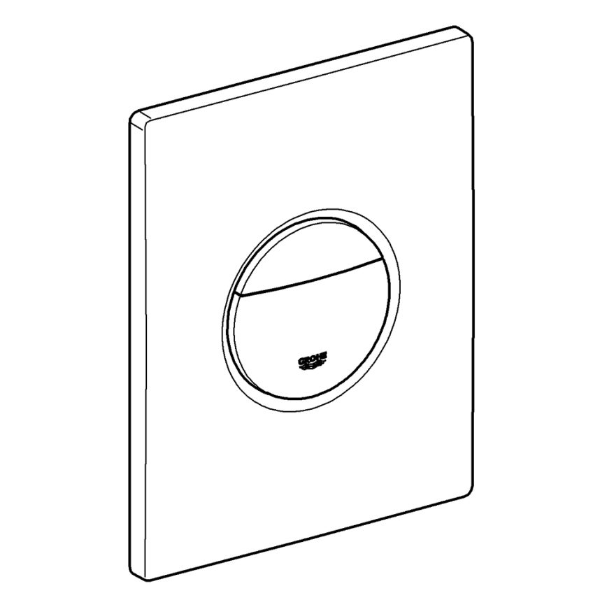 GROHE 38765000 - Splachovací tlačítko NOVA COSMOPOLITAN 156 × 197 mm chrom