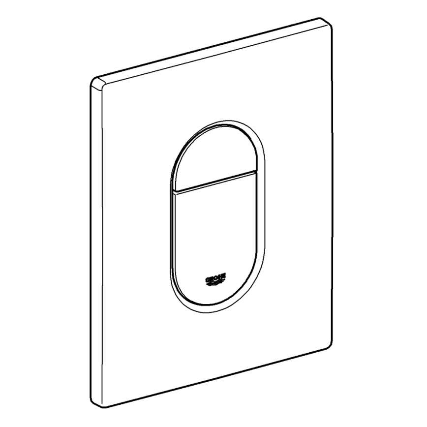 GROHE 38844000 - Splachovací tlačítko ARENA COSMOPOLITAN 156 × 197 mm chrom
