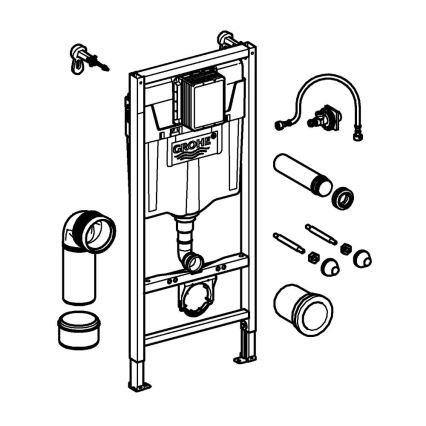GROHE 38848000 - Modul pro WC RAPID SL 1,13 m bílá