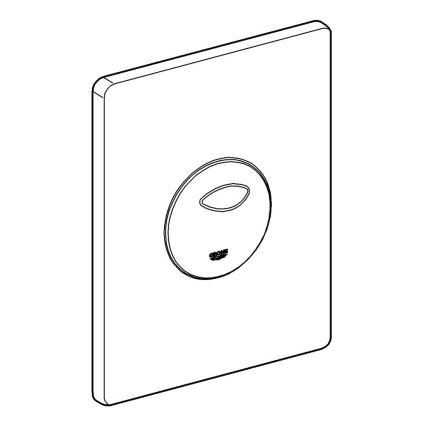 GROHE 38862000 - Splachovací tlačítko SKATE 156 × 197 mm lesklý chrom