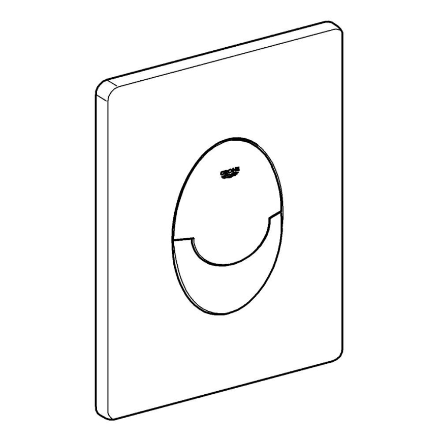 GROHE 38964KF0 - Splachovací tlačítko START 156 × 197 mm phantom černá