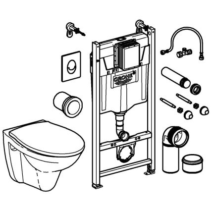 GROHE 39116000 - Set 4 v 1 SOLIDO COMPACT 1,13 m durobílá