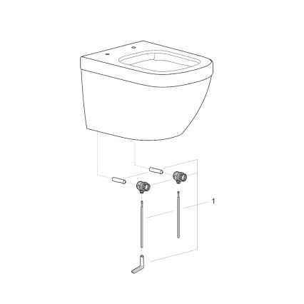 GROHE 39206000 - Závěsné WC EURO CERAMIC 49 cm keramika/bílá