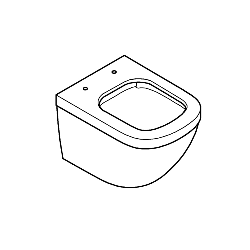 GROHE 39206000 - Závěsné WC EURO CERAMIC 49 cm keramika/bílá