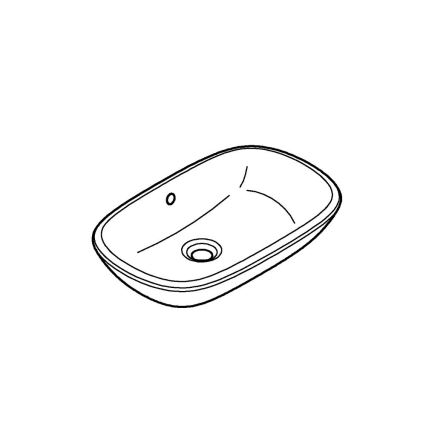 GROHE 39216000 - Umyvadlo na desku EUROSTYLE 500 × 380 mm keramika/bílá