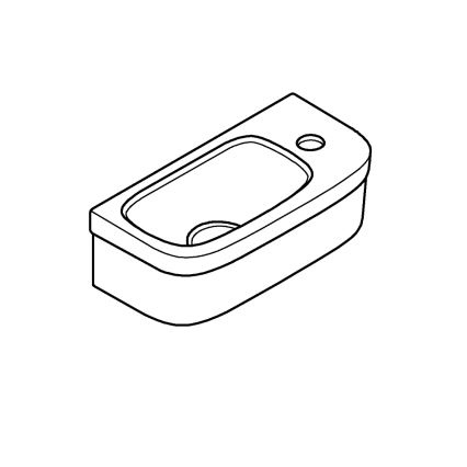 GROHE 39327000 - Umývátko BAU CERAMIC 370 × 180 mm keramika/bílá