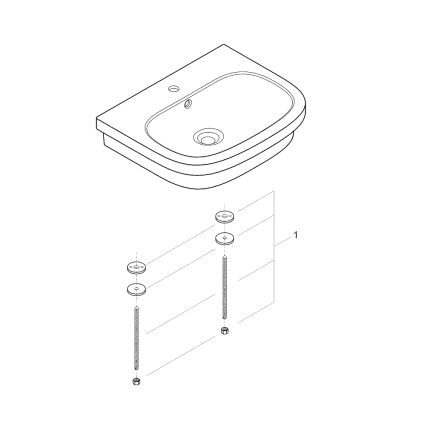 GROHE 39337000 - Umyvadlo na desku EURO CERAMIC 600 × 480 mm keramika/bílá
