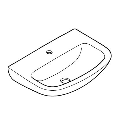GROHE 39440000 - Umyvadlo BAU CERAMIC 553 × 386 mm keramika/bílá