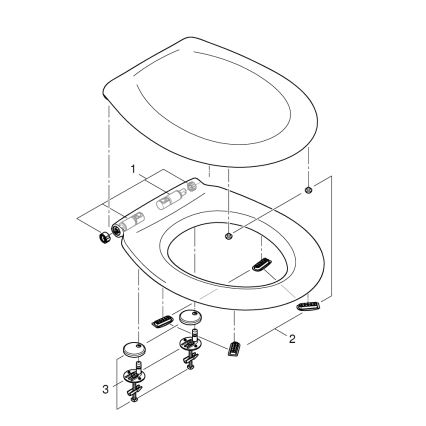 GROHE 39492000 - WC sedátko BAU CERAMIC durobílá