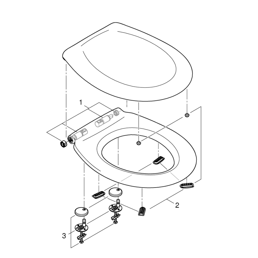 GROHE 39492000 - WC sedátko BAU CERAMIC durobílá