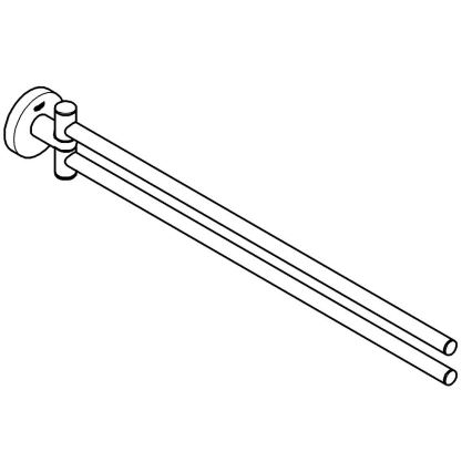 GROHE 40371001 - Držák na ručníky ESSENTIALS 439 mm lesklý chrom