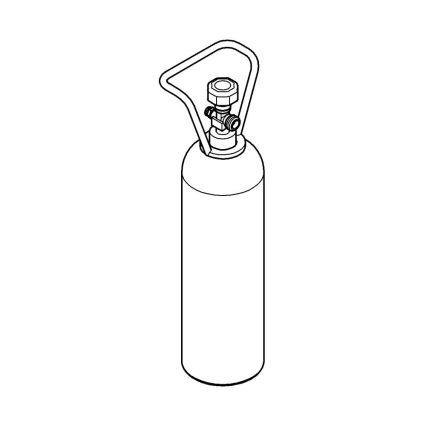GROHE 40423000 - Startovní sada GROHE BLUE 2 kg CO2 lahev nerez