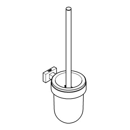GROHE 40513DC1 - Souprava na čištění toalety ESSENTIALS CUBE nerez