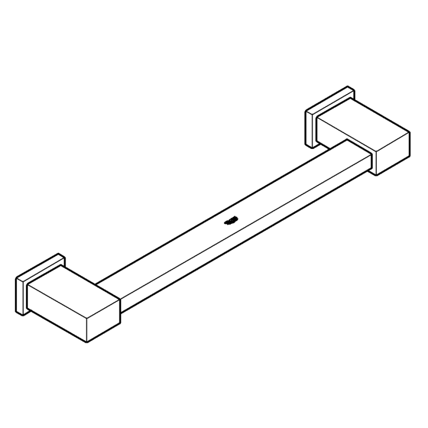 GROHE 40514001 - Vanové madlo ESSENTIALS CUBE 392 mm lesklý chrom