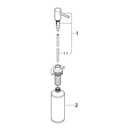 GROHE 40535GL0 - Dávkovač mýdla COSMOPOLITAN 500 ml zlatá