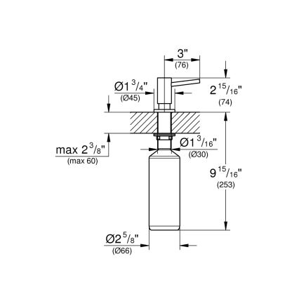 GROHE 40535GL0 - Dávkovač mýdla COSMOPOLITAN 500 ml zlatá
