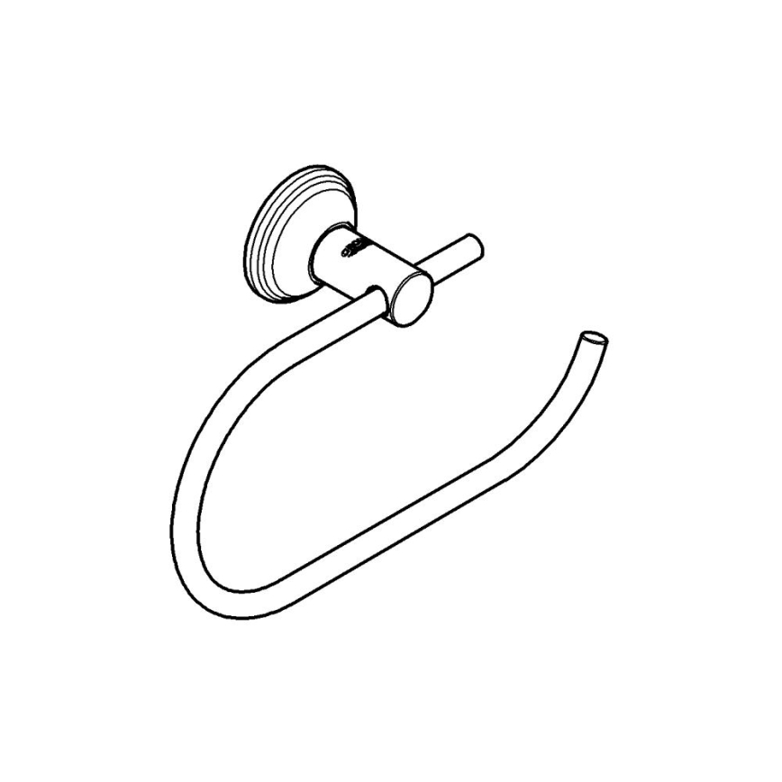 GROHE 40657001 - Držák toaletního papíru ESSENTIALS AUTHENTIC lesklý chrom