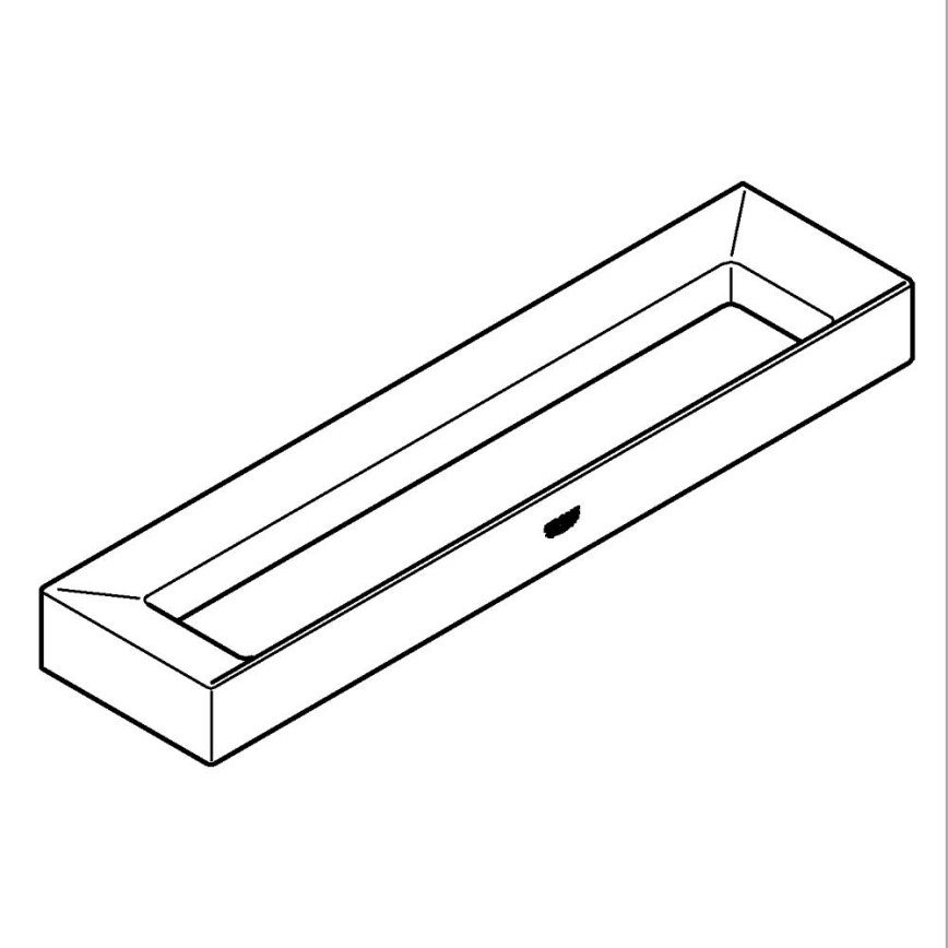 GROHE 40766000 - Držák na ručníky SELECTION CUBE 25 × 6 × 1,5 cm lesklý chrom