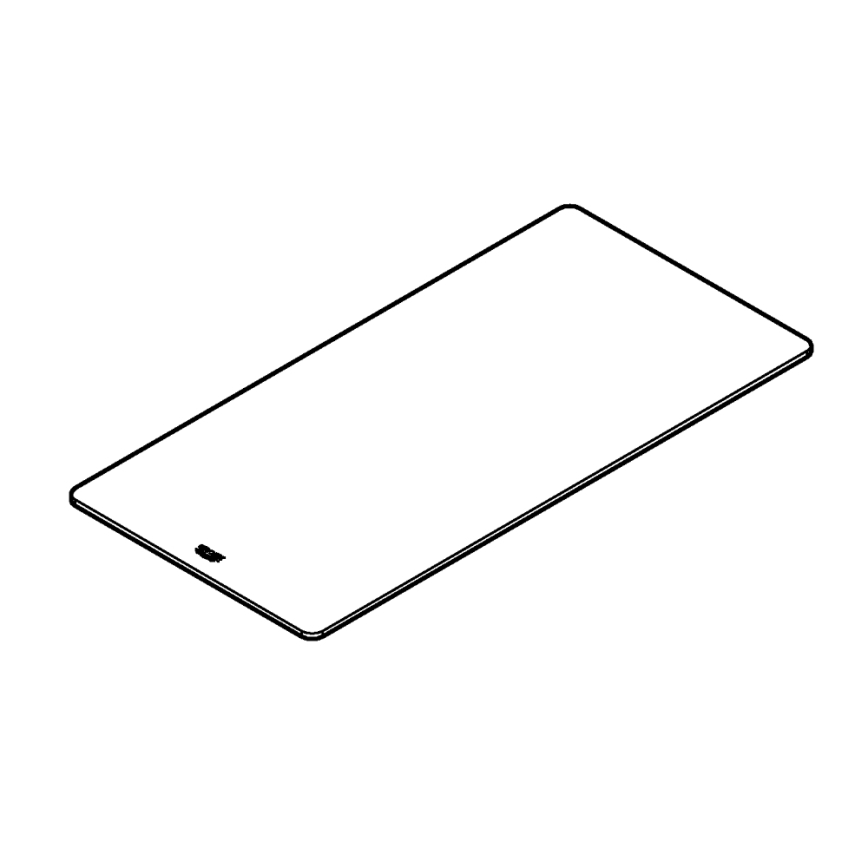 GROHE 40787L00 - Skleněné prkénko 490 × 240 × 19 mm bambus/hnědá
