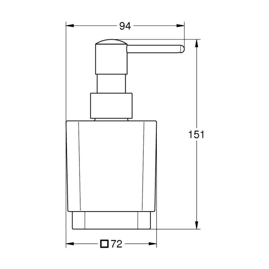 GROHE 40805000 - Dávkovač tekutého mýdla SELECTION CUBE 300 ml lesklý chrom