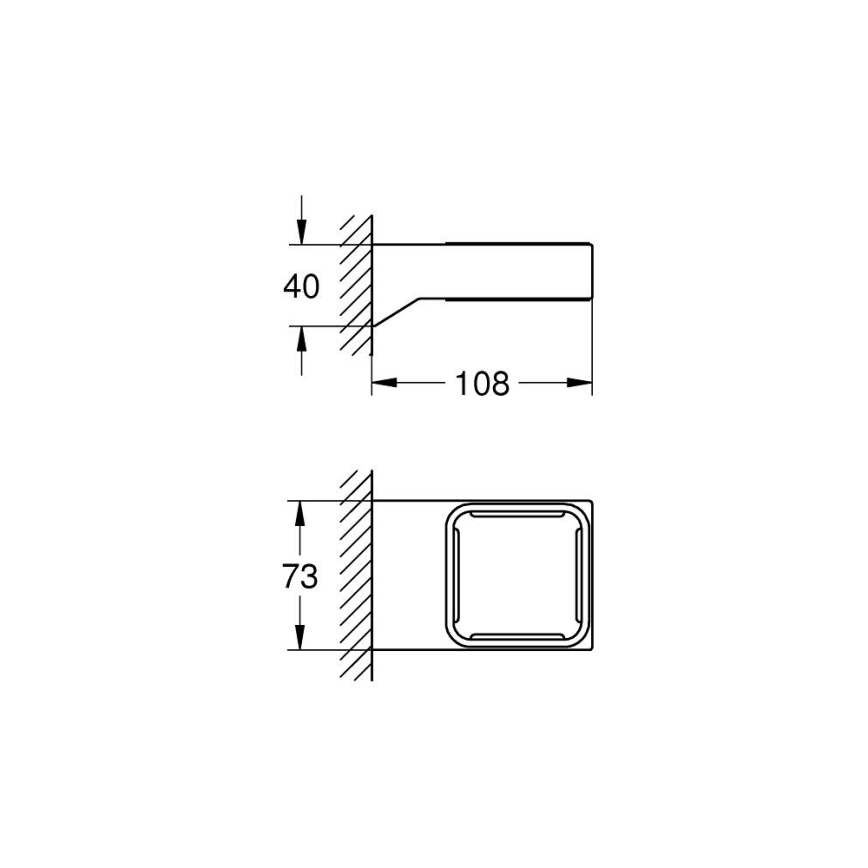 GROHE 40865000 - Držák SELECTION CUBE lesklý chrom