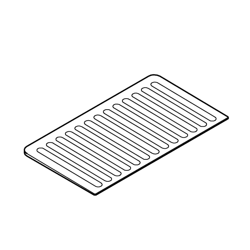GROHE 40872K00 - Odkapávací deska 450 x 250 mm keramika/černá