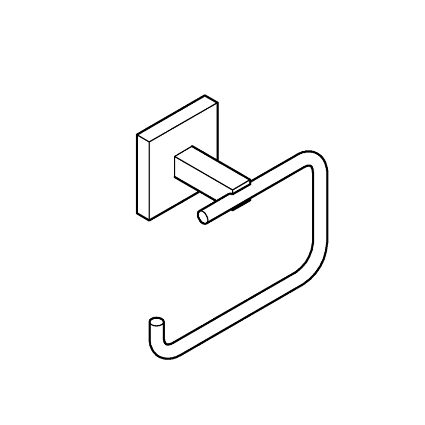 GROHE 40978DC0 - Držák toaletního papíru START CUBE nerez