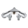 GROHE 41020000 - Dvojitý ventil EGGEMANN 12” lesklý chrom