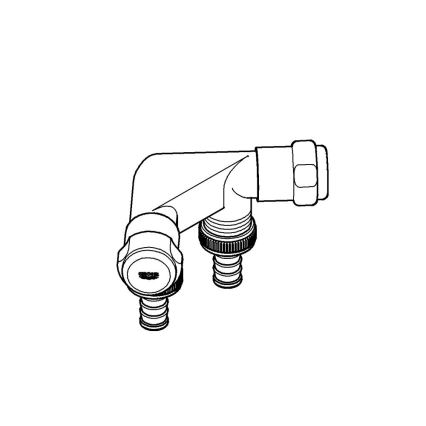 GROHE 41022000 - Dvojitý ventil EGGEMANN DN 15 lesklý chrom