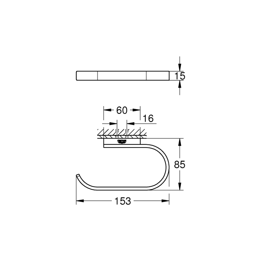 GROHE 41068GN0 - Držák toaletního papíru SELECTION zlatá
