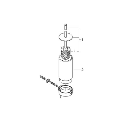 GROHE 41076DL0 - Souprava na čištění toalety SELECTION bronzová