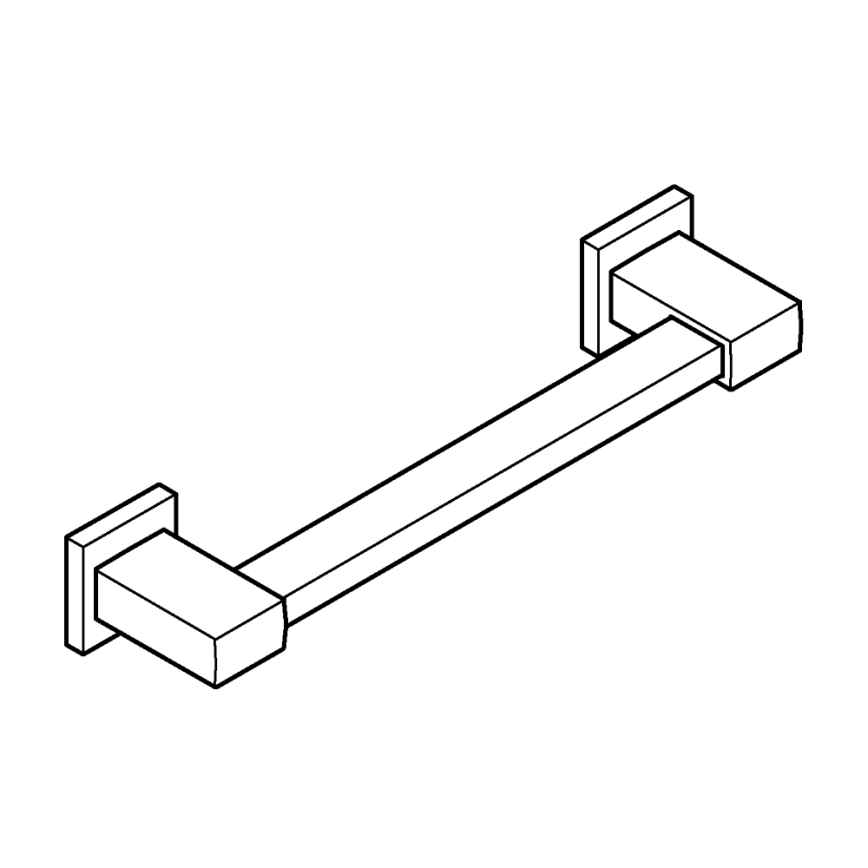 GROHE 410942430 - Vanové madlo START CUBE 354 mm černá