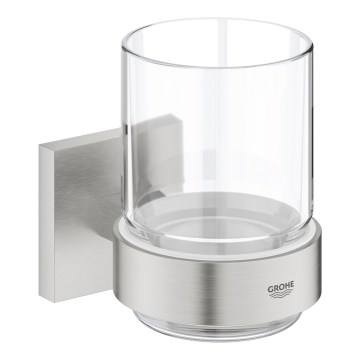 GROHE 41097DC0 - Sklenička s držákem START CUBE nerez