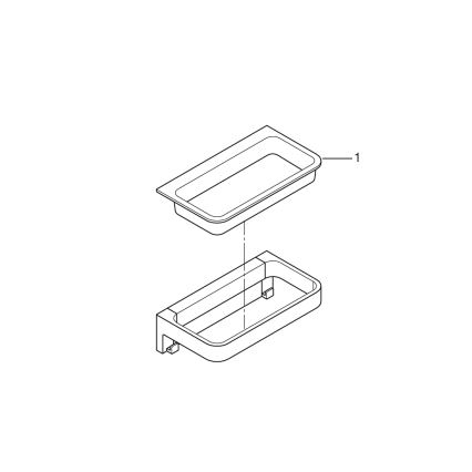 GROHE 41107000 - Polička do sprchy START CUBE 20 cm lesklý chrom