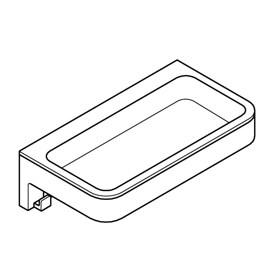 GROHE 41107000 - Polička do sprchy START CUBE 20 cm lesklý chrom